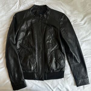 Gap Black Leather Jacket